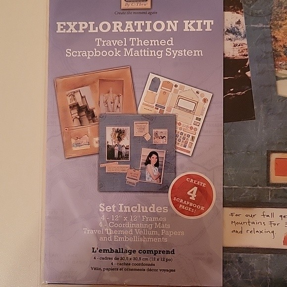 Open Windows travel themed scrapbook matting system NWT - Picture 2 of 5